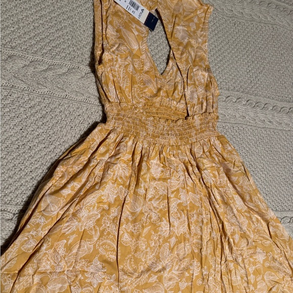 NWT Roxy SZ XS Yellow Floral Women's Dress - Picture 10 of 11